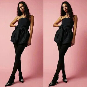 Free People Filmore Romper in Black Size XS NWT $148